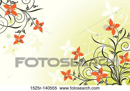 Floral grunge backgrounds, vector View Large Illustration Stock Illustration - Floral grunge backgrounds, vector. Fotosearch