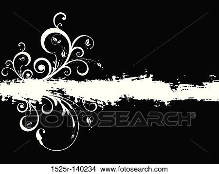 floral grunge View Large Illustration Stock Illustration - floral grunge. Fotosearch