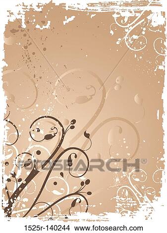 Stock Illustration - floral grunge. Fotosearch