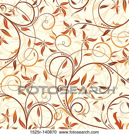 Floral pattern, vector View Large Illustration Clipart - Floral pattern, vector. Fotosearch