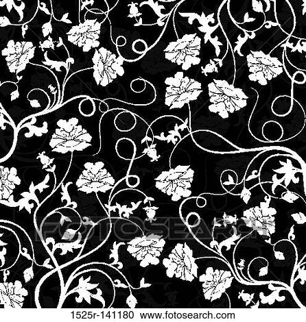 Clipart - Floral pattern, vector. Fotosearch