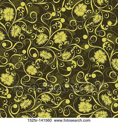 Floral pattern, vector View Large Illustration Clipart - Floral pattern, vector. Fotosearch