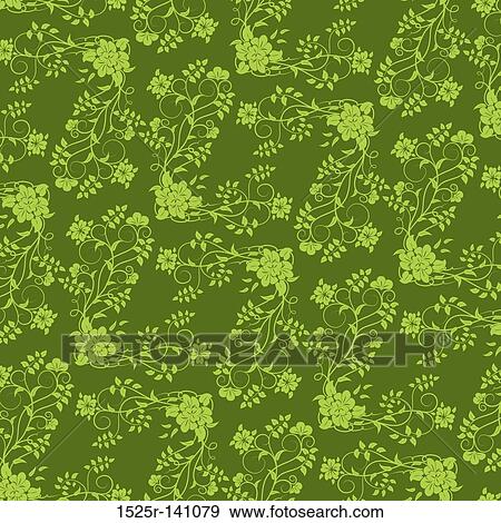 Floral pattern, vector View Large Illustration Stock Illustration - Floral pattern, vector. Fotosearch