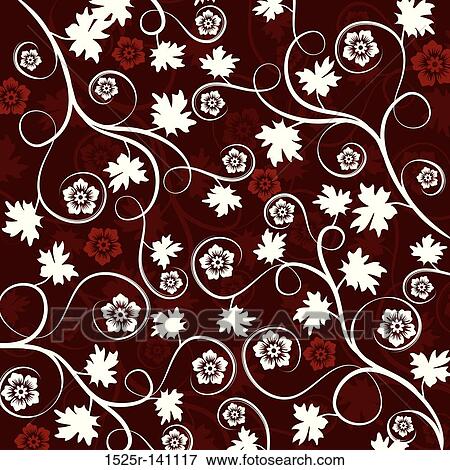 Stock Illustration - Floral pattern, vector. Fotosearch