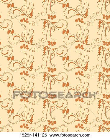 Stock Illustration - Floral pattern, vector. Fotosearch