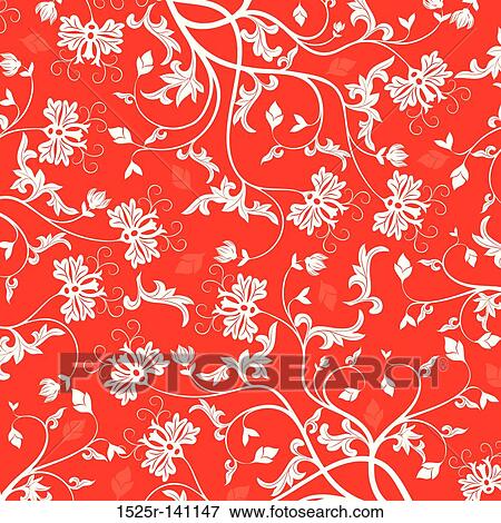 Stock Illustration - Floral pattern, vector. Fotosearch
