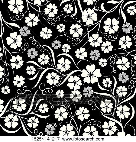 Stock Illustration - Floral pattern, vector. Fotosearch