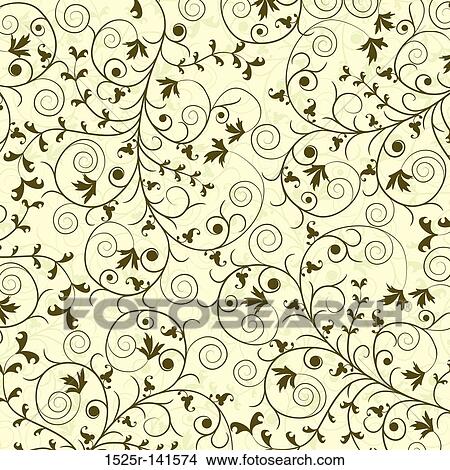 Stock Illustration - Floral pattern, vector. Fotosearch