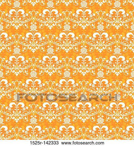 Floral seamless pattern, vector View Large Illustration Drawing - Floral seamless pattern, vector. Fotosearch
