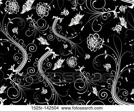 Floral seamless pattern, vector View Large Illustration Stock Illustration - Floral seamless pattern, vector. Fotosearch