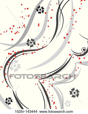Floral silhouette sexy girl, vector View Large Illustration Stock Illustration - Floral silhouette sexy girl, vector. Fotosearch