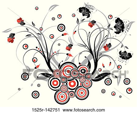 Flower background View Large Illustration Clip Art - Flower background. Fotosearch