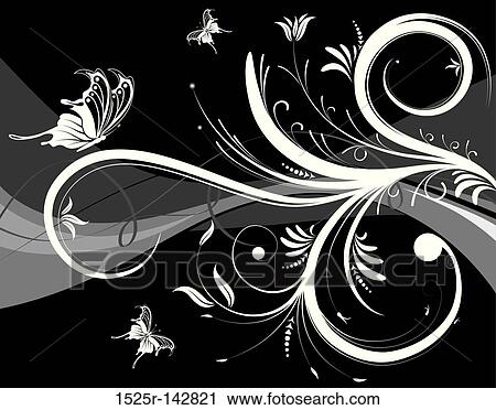 Clip Art - Flower background. Fotosearch