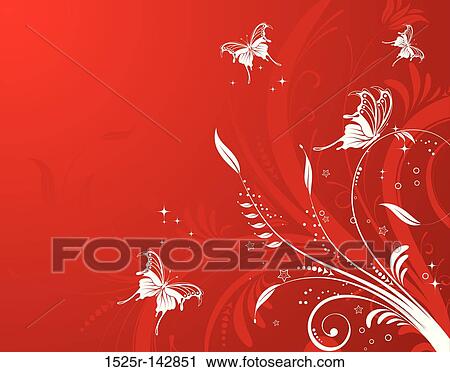 Flower background View Large Illustration Clip Art - Flower background. Fotosearch