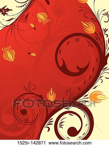 Flower background View Large Illustration Clip Art - Flower background. Fotosearch