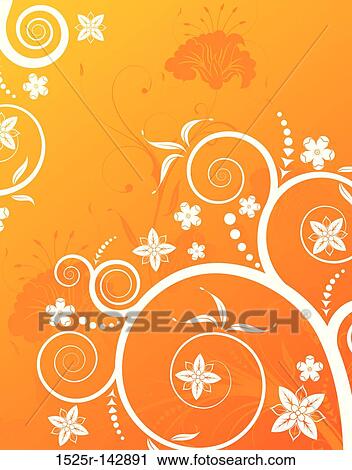Flower background View Large Illustration Clip Art - Flower background. Fotosearch
