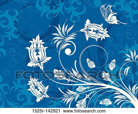 Clip Art - Flower background. Fotosearch