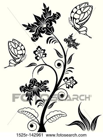 Flower background View Large Illustration Clip Art - Flower background. Fotosearch