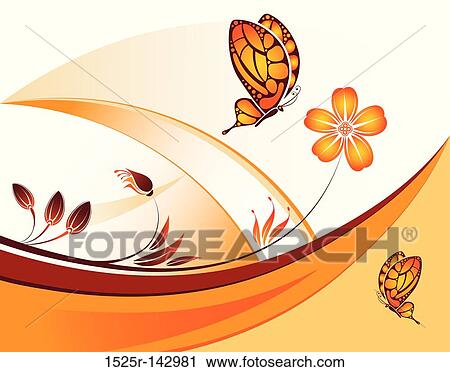 Flower background View Large Illustration Clip Art - Flower background. Fotosearch