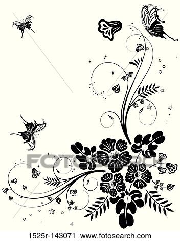 Flower background View Large Illustration Clip Art - Flower background. Fotosearch