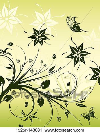 Flower background View Large Illustration Clip Art - Flower background. Fotosearch