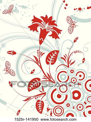 Flower background View Large Illustration Clipart - Flower background. Fotosearch