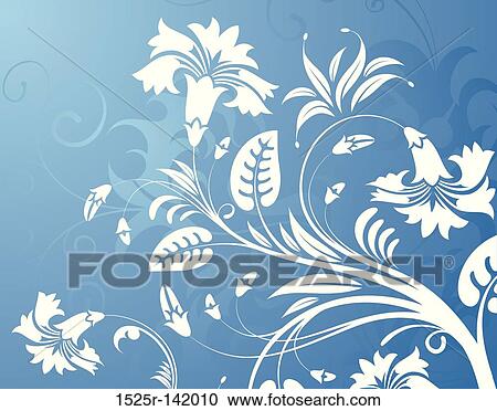 Clipart - Flower background. Fotosearch