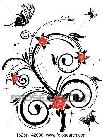 Flower background View Large Illustration Clipart - Flower background. Fotosearch