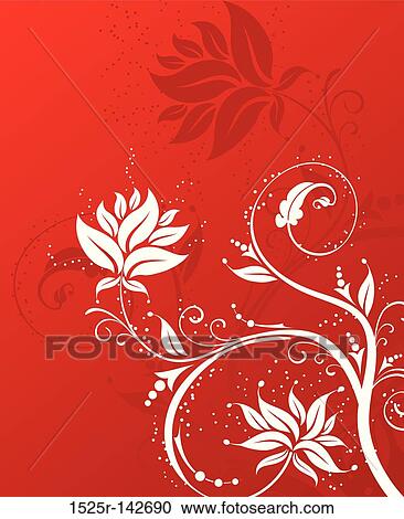Flower background View Large Illustration Clipart - Flower background. Fotosearch