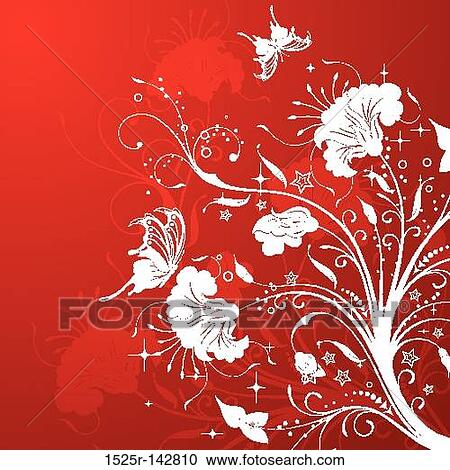 Flower background View Large Illustration Clipart - Flower background. Fotosearch