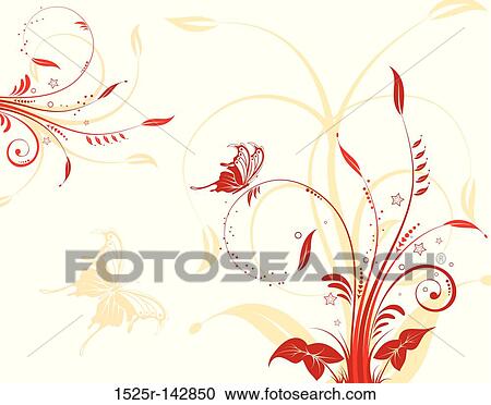 Flower background View Large Illustration Clipart - Flower background. Fotosearch