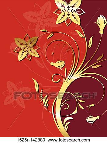 Flower background View Large Illustration Clipart - Flower background. Fotosearch