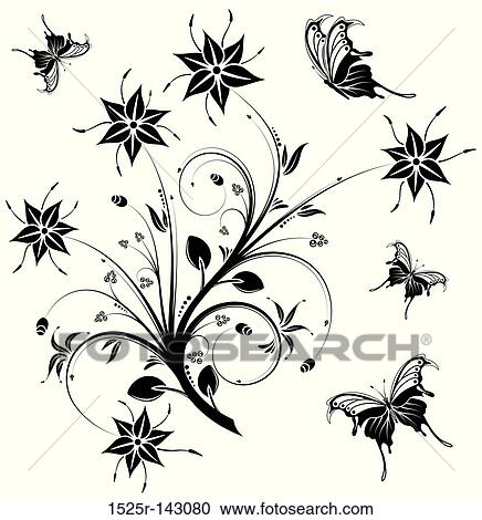 Flower background View Large Illustration Clipart - Flower background. Fotosearch