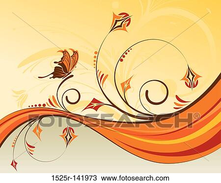 Flower background View Large Illustration Drawing - Flower background. Fotosearch