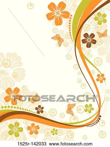 Flower background View Large Illustration Drawing - Flower background. Fotosearch