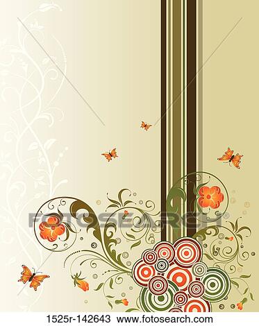 Flower background View Large Illustration Drawing - Flower background. Fotosearch