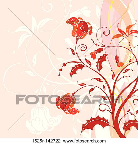 Flower background View Large Illustration Drawing - Flower background. Fotosearch