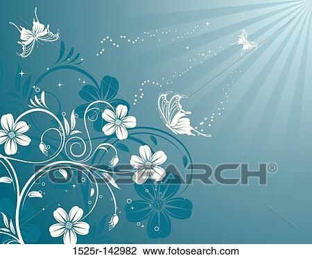 Flower background View Large Illustration Drawing - Flower background. Fotosearch