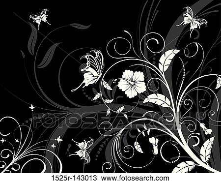 Flower background View Large Illustration Drawing - Flower background. Fotosearch