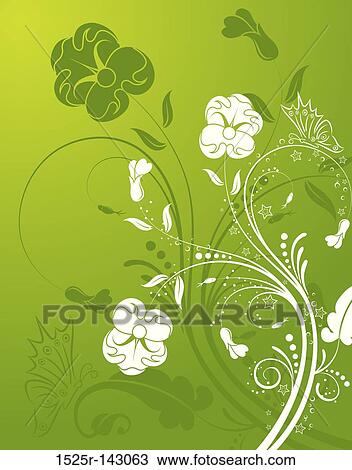 Flower background View Large Illustration Drawing - Flower background. Fotosearch