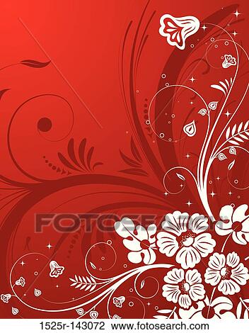 Flower background View Large Illustration Drawing - Flower background. Fotosearch