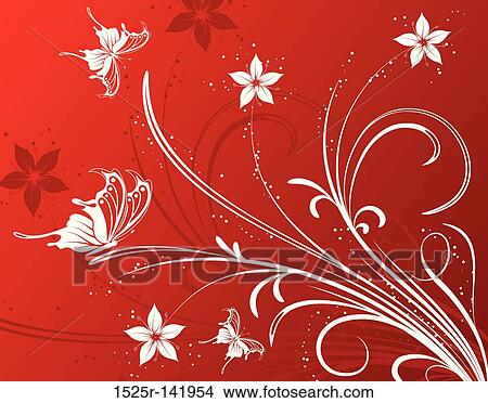 Flower background View Large Illustration Stock Illustration - Flower background. Fotosearch