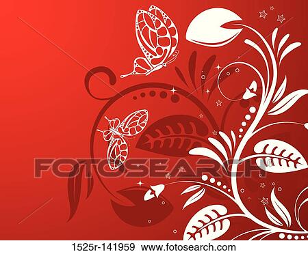 Stock Illustration - Flower background. Fotosearch