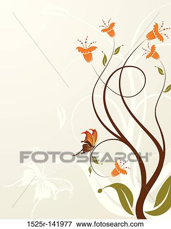 Stock Illustration - Flower background. Fotosearch