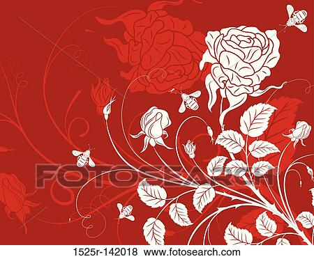 Flower background View Large Illustration Stock Illustration - Flower background. Fotosearch