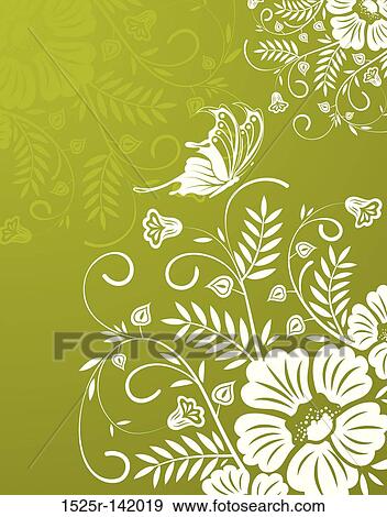 Flower background View Large Illustration Stock Illustration - Flower background. Fotosearch