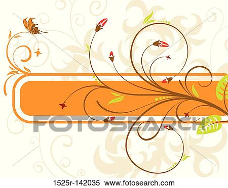 Stock Illustration - Flower background. Fotosearch