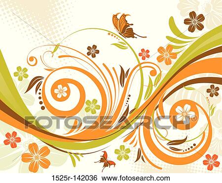 Flower background View Large Illustration Stock Illustration - Flower background. Fotosearch