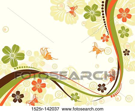 Stock Illustration - Flower background. Fotosearch