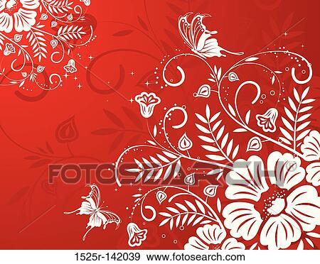 Stock Illustration - Flower background. Fotosearch